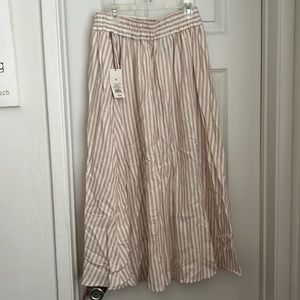 Linen maxi skirt